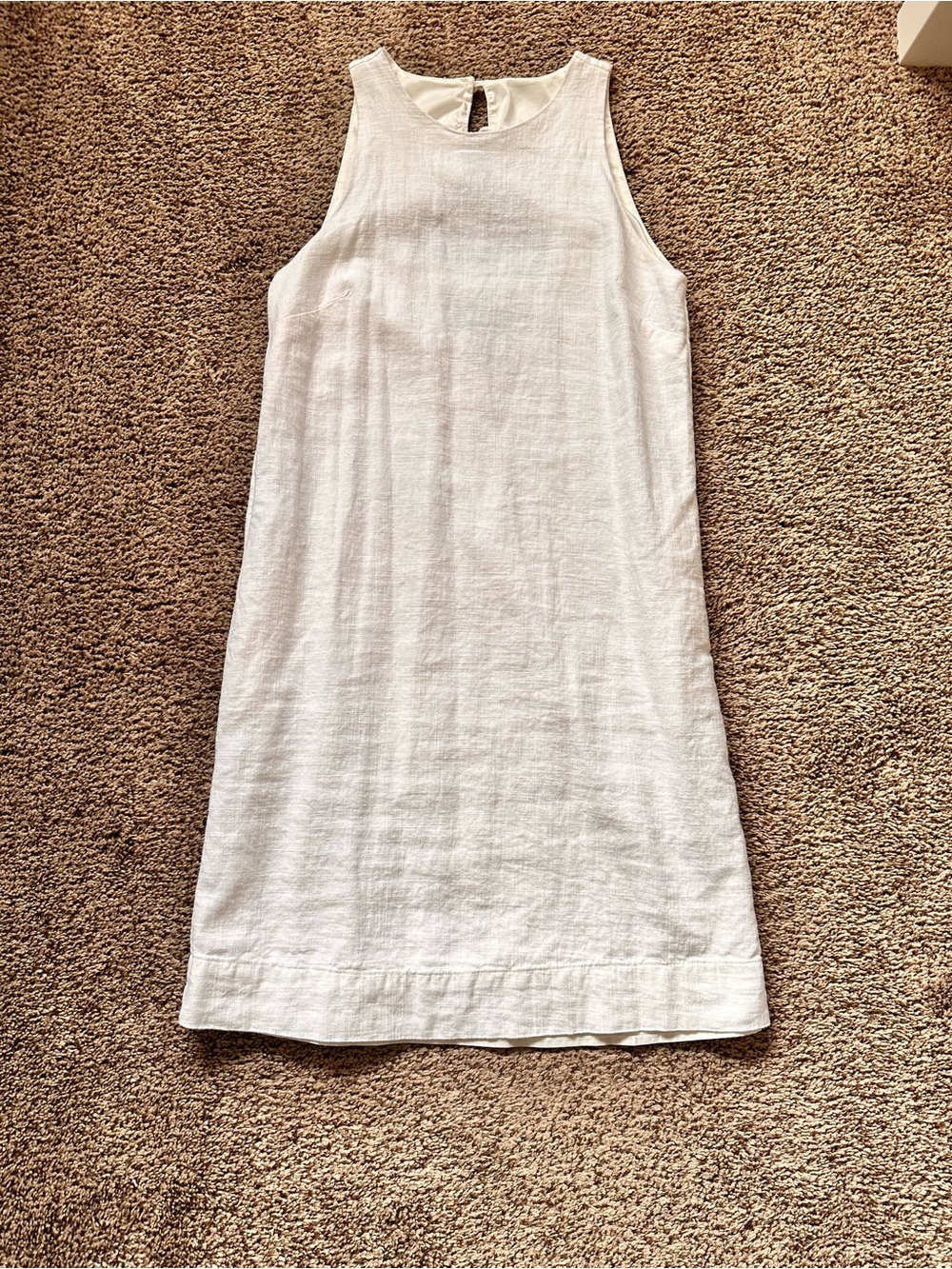 RW&CO. White Sleeveless Linen Blend Mini Dress - NWOT